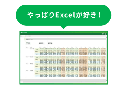 見た目も使い勝手もExcelそのもの