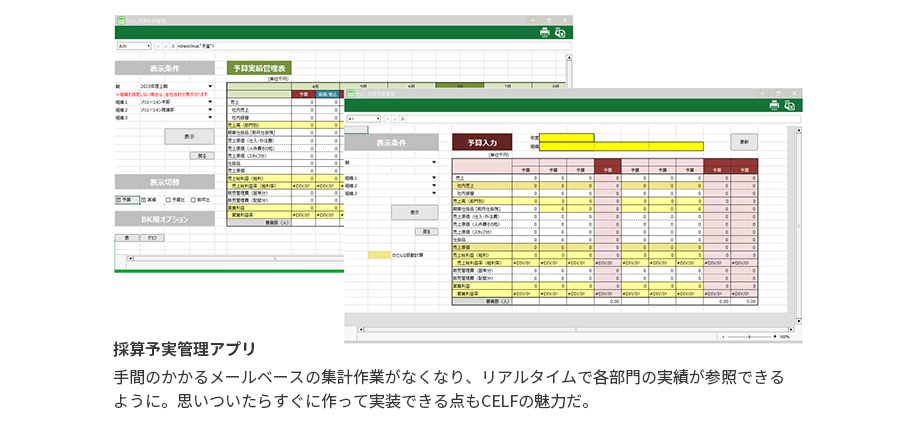 採算予実管理アプリ